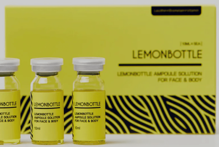 Lemon Bottle Ampullenlösung – eingesetzt zur Fettreduktion.