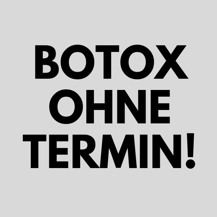 Botox ohne Termin – MYH&B Werbegrafik für spontane Faltenbehandlung