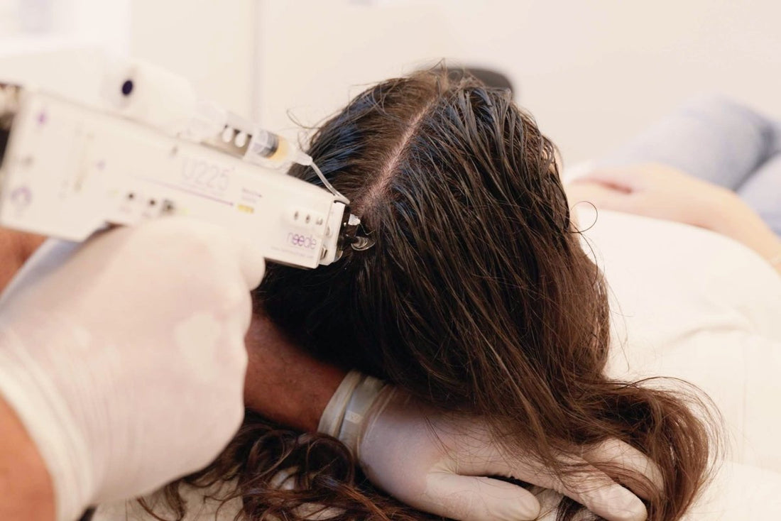 Haarwachstumsbehandlung mit Mesoinjektor bei MYH&amp;B